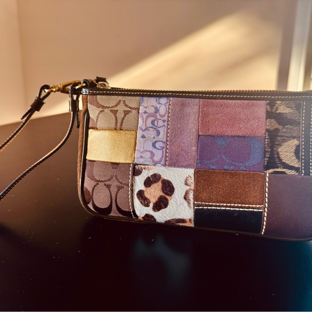 Coach Multicolor Patchwork Wristlet - image 2